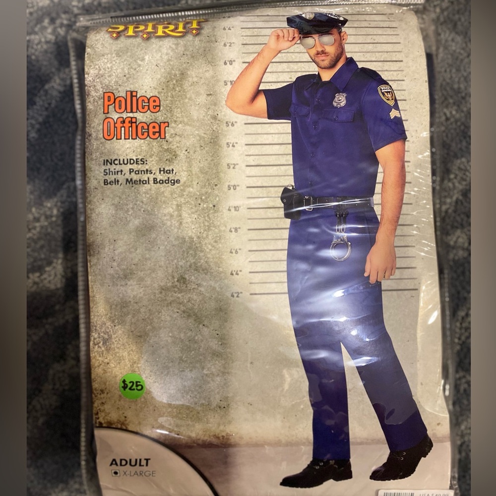 Men’s Spirit Halloween Police Costume